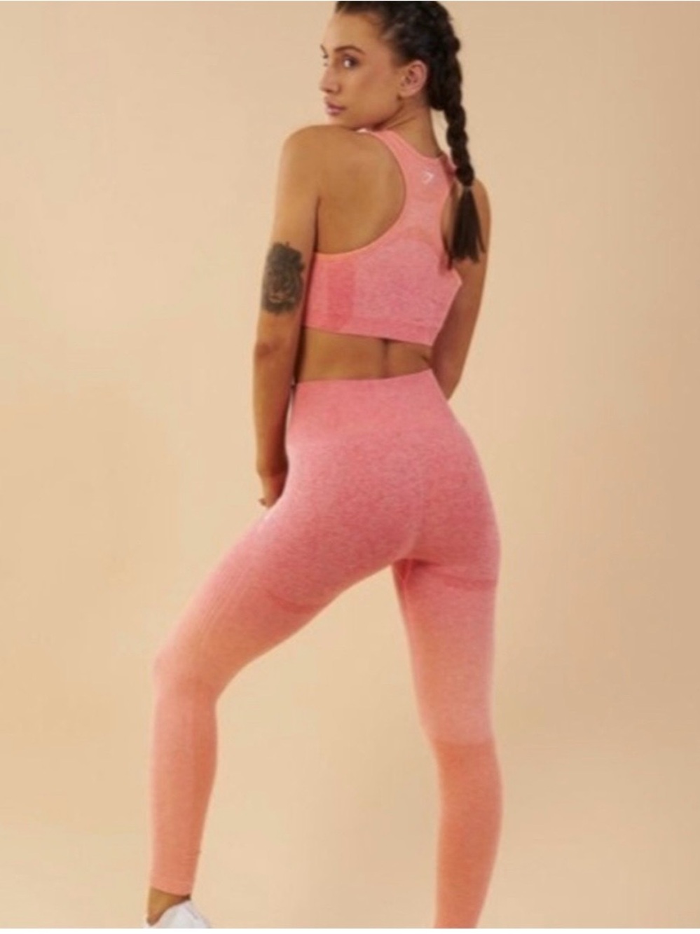 Gymshark Pink Ombré Seamless High-Waist Leggings